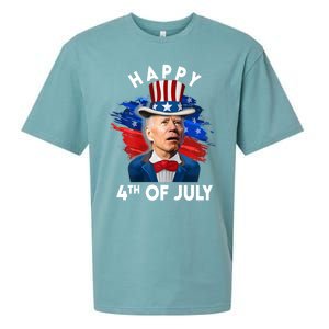 Joe Biden Happy Fourth Of July Funny Gift Usa Flag Memorial Day Cool Gift Sueded Cloud Jersey T-Shirt