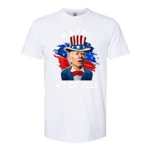 Joe Biden Happy Fourth Of July Funny Gift Usa Flag Memorial Day Cool Gift Softstyle CVC T-Shirt