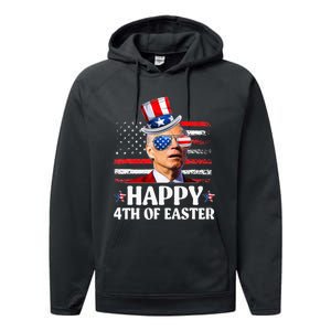 Joe Biden Happy 4th Of Easter Confused 4th Of July  Performance Fleece Hoodie