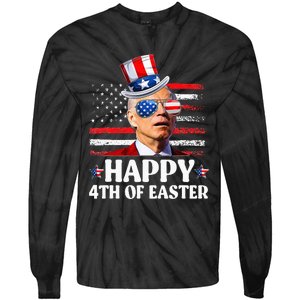 Joe Biden Happy 4th Of Easter Confused 4th Of July  Tie-Dye Long Sleeve Shirt