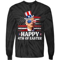 Joe Biden Happy 4th Of Easter Confused 4th Of July  Tie-Dye Long Sleeve Shirt