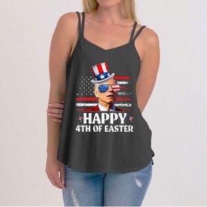 Joe Biden Happy 4th Of Easter Confused 4th Of July  Women's Strappy Tank