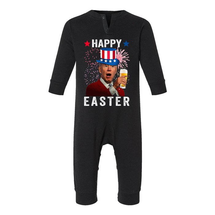 Joe Biden Happy Easter 4th Of July For Funny Independent Day Infant Fleece One Piece