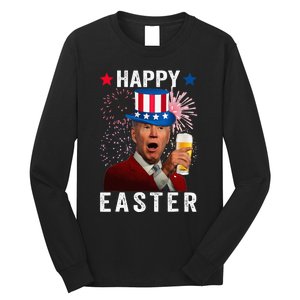 Joe Biden Happy Easter 4th Of July For Funny Independent Day Long Sleeve Shirt