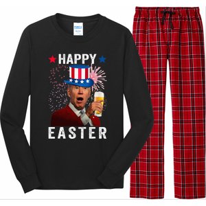 Joe Biden Happy Easter 4th Of July For Funny Independent Day Long Sleeve Pajama Set