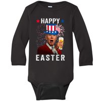 Joe Biden Happy Easter 4th Of July For Funny Independent Day Baby Long Sleeve Bodysuit