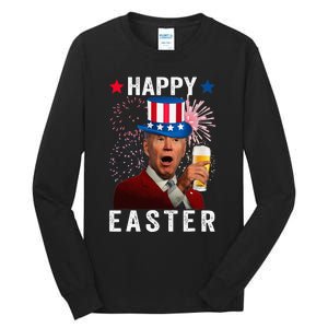 Joe Biden Happy Easter 4th Of July For Funny Independent Day Tall Long Sleeve T-Shirt