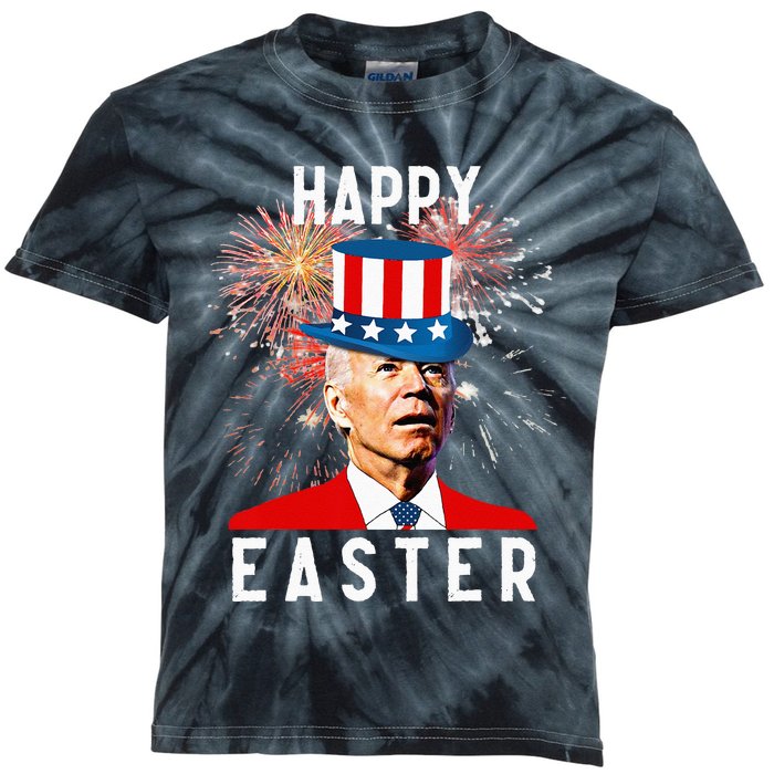 Joe Biden Happy Easter For Funny 4th Of July Kids Tie-Dye T-Shirt