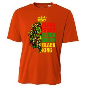 Juneteenth Black History Month Lion Black Father Leader Gift Cooling Performance Crew T-Shirt