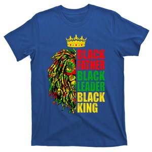 Juneteenth Black History Month Lion Black Father Leader Gift T-Shirt