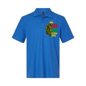 Juneteenth Black History Month Lion Black Father Leader Gift Softstyle Adult Sport Polo