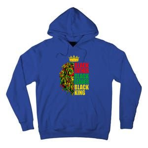 Juneteenth Black History Month Lion Black Father Leader Gift Tall Hoodie