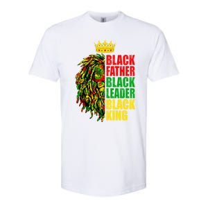 Juneteenth Black History Month Lion Black Father Leader Gift Softstyle CVC T-Shirt