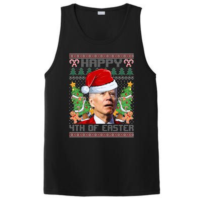 Joe Biden Happy 4th Easter Ugly Christmas Sweater  PosiCharge Competitor Tank