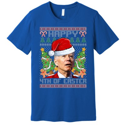 Joe Biden Happy 4th Easter Ugly Christmas Sweater  Premium T-Shirt