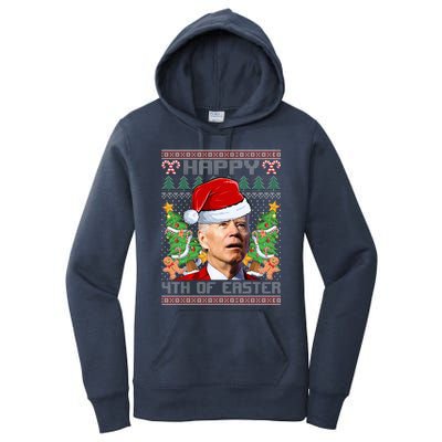 Joe Biden Happy 4th Easter Ugly Christmas Sweater  Women's Pullover Hoodie