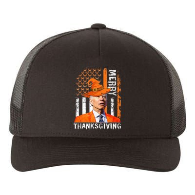 Joe Biden Happy Halloween Merry Thanksgiving US Flag Yupoong Adult 5-Panel Trucker Hat