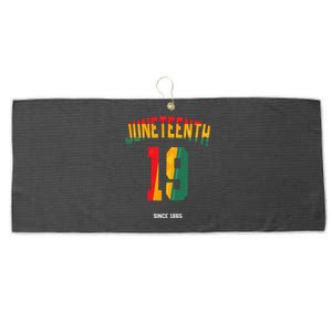 juneteenth black history month Large Microfiber Waffle Golf Towel