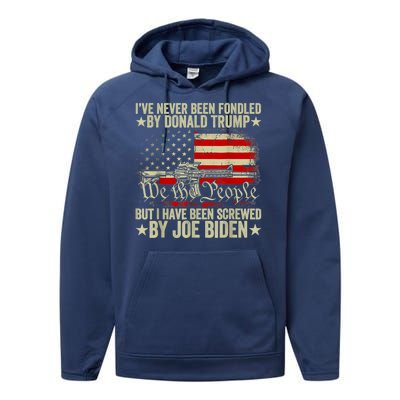 Joe Biden Has Screwed Me Performance Fleece Hoodie