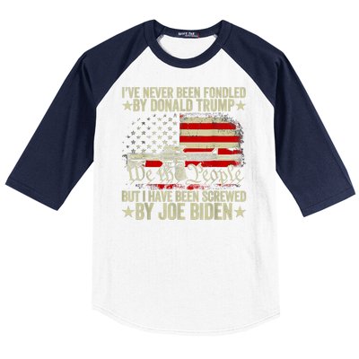 Joe Biden Has Screwed Me Baseball Sleeve Shirt