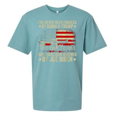 Joe Biden Has Screwed Me Sueded Cloud Jersey T-Shirt