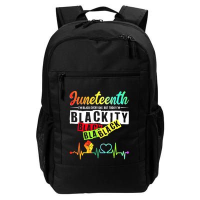 Juneteenth Blackity Heartbeat Black History African America Backpack
