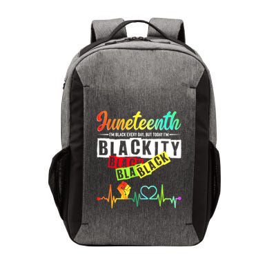 Juneteenth Blackity Heartbeat Black History African America Vector Backpack