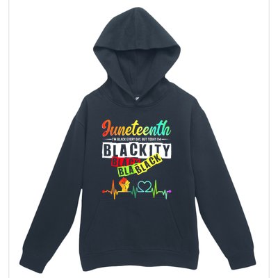 Juneteenth Blackity Heartbeat Black History African America Urban Pullover Hoodie