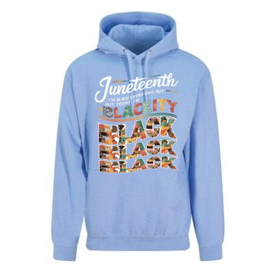 Junenth Blackity Heartbeat Black America History African Gift Unisex Surf Hoodie