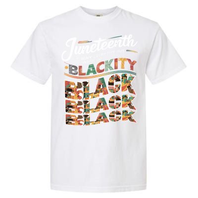 Junenth Blackity Heartbeat Black America History African Gift Garment-Dyed Heavyweight T-Shirt