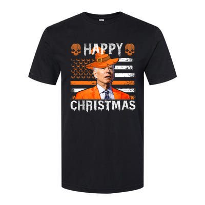 Joe Biden Happy Halloween Happy Christmas US Flag Softstyle® CVC T-Shirt