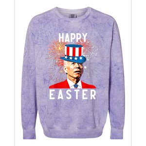 Joe Biden Happy Easter For Funny 4th Of July Colorblast Crewneck Sweatshirt