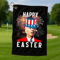Joe Biden Happy Easter For Funny 4th Of July Golf Towel