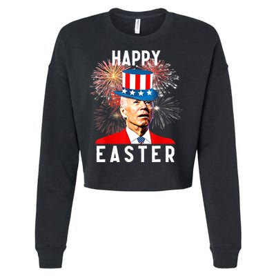 Joe Biden Happy Easter For Funny 4th Of July Cropped Pullover Crew