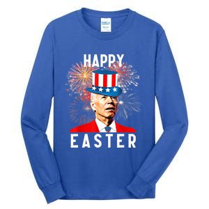 Joe Biden Happy Easter For Funny 4th Of July Tall Long Sleeve T-Shirt