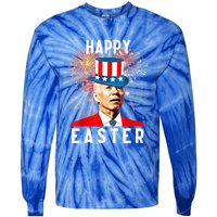 Joe Biden Happy Easter For Funny 4th Of July Tie-Dye Long Sleeve Shirt