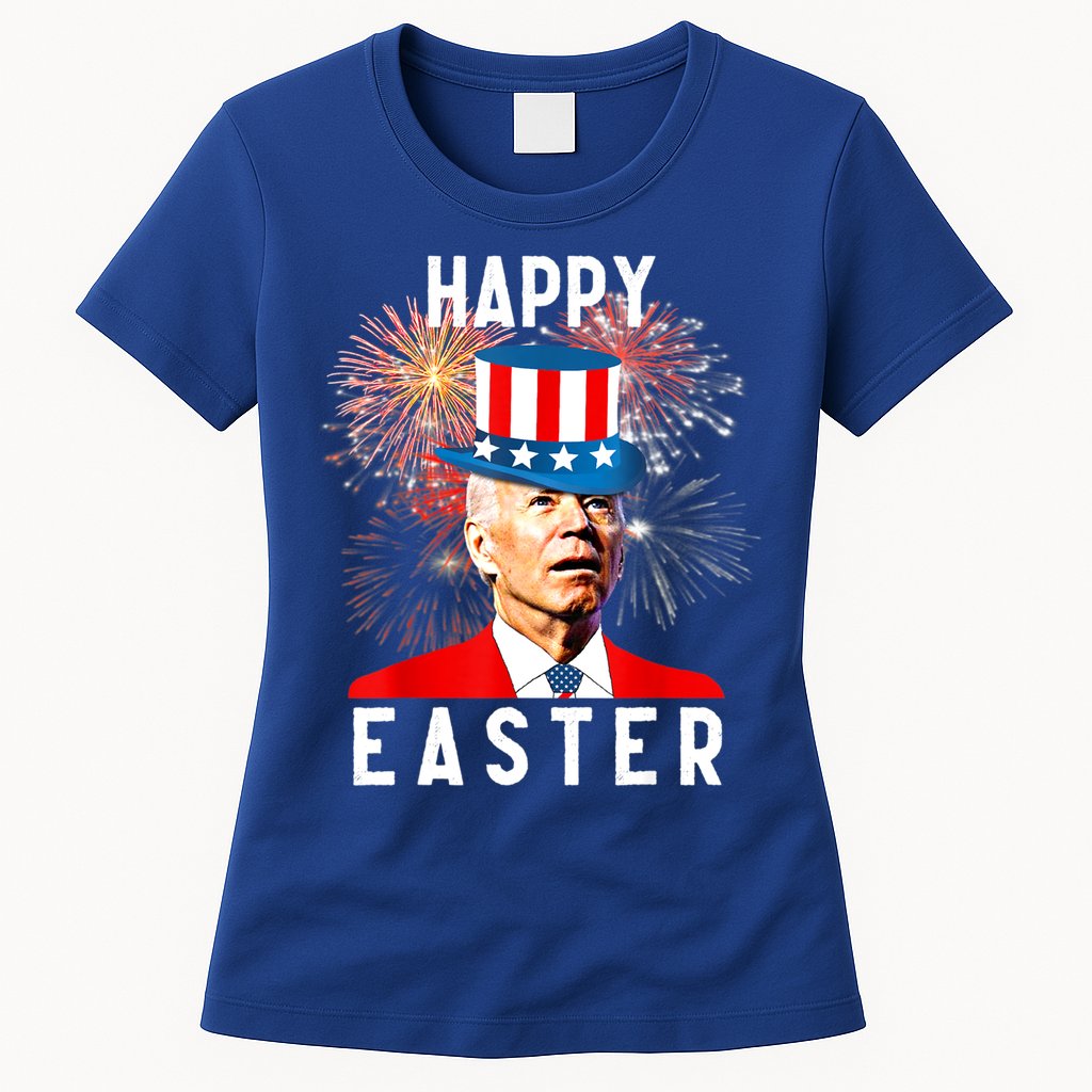 Joe Biden Happy Easter For Funny 4th Of July Womens T-Shirt