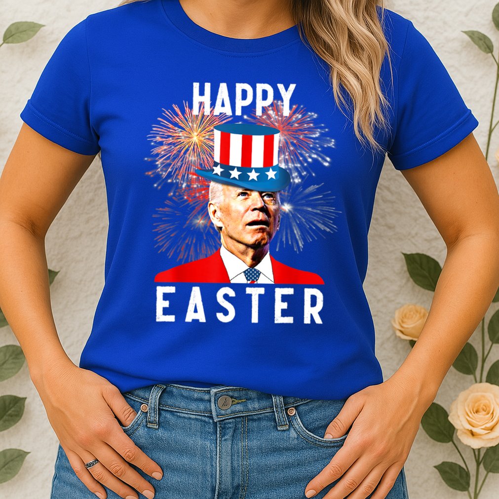 Joe Biden Happy Easter For Funny 4th Of July Womens T-Shirt