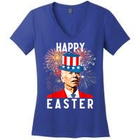 Joe Biden Happy Easter For Funny 4th Of July Women's V-Neck T-Shirt