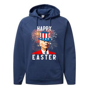 Joe Biden Happy Easter For Funny 4th Of July Performance Fleece Hoodie