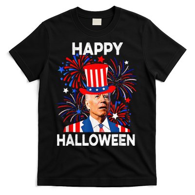 Joe Biden Happy Halloween For Funny 4th Of July T-Shirt