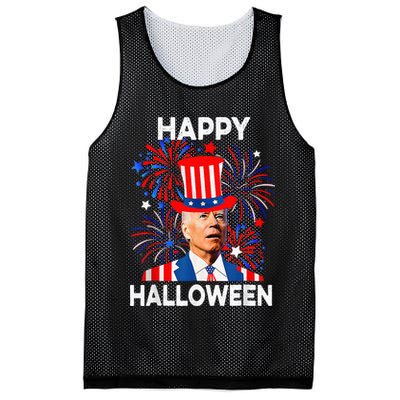 Joe Biden Happy Halloween For Funny 4th Of July Mesh Reversible Basketball Jersey Tank
