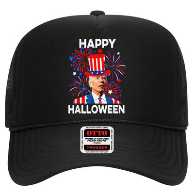Joe Biden Happy Halloween For Funny 4th Of July Trucker Hat