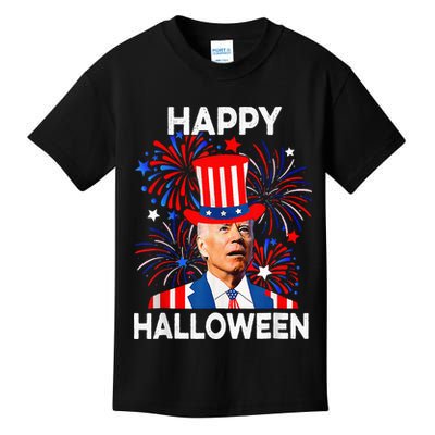 Joe Biden Happy Halloween For Funny 4th Of July Kids T-Shirt