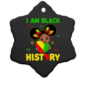 Juneteenth Black History Month I Am Black History Gift Ceramic Star Ornament