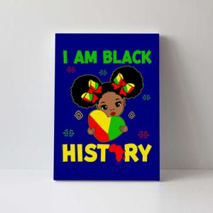 Juneteenth Black History Month I Am Black History Gift Canvas