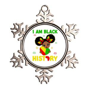 Juneteenth Black History Month I Am Black History Gift Metallic Star Ornament