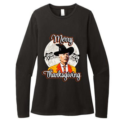 Joe Biden Halloween Costume Confused For Thanksgiving Womens CVC Long Sleeve Shirt