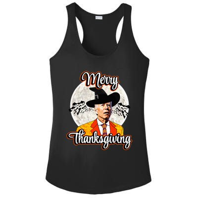 Joe Biden Halloween Costume Confused For Thanksgiving Ladies PosiCharge Competitor Racerback Tank