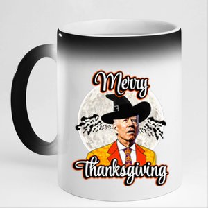 Joe Biden Halloween Costume Confused For Thanksgiving 11oz Black Color Changing Mug